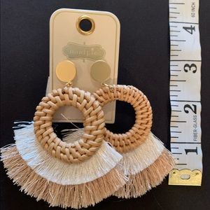 MudPie fringe earrings